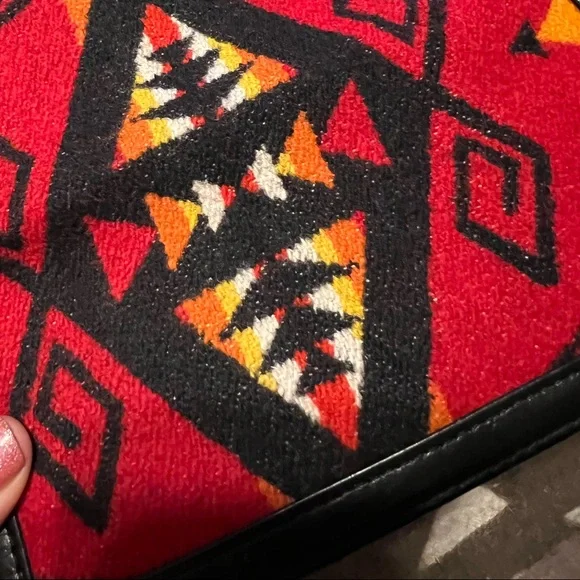 SOLD **Wallet Wool Indian Saddle blanket southwestern tribal - Picture 6 of 11